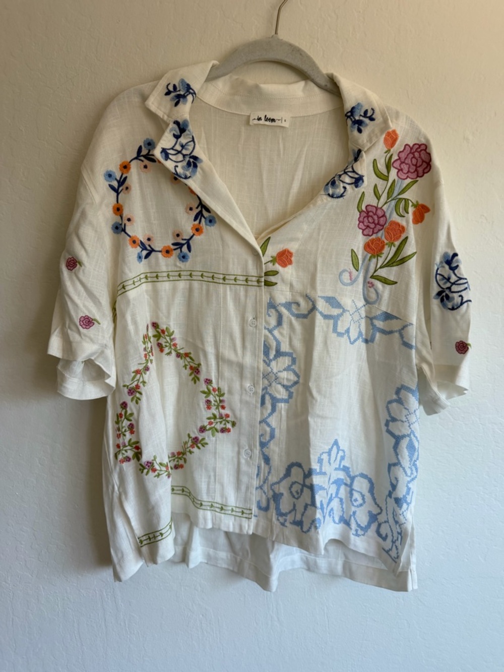 Embroidered Button Up